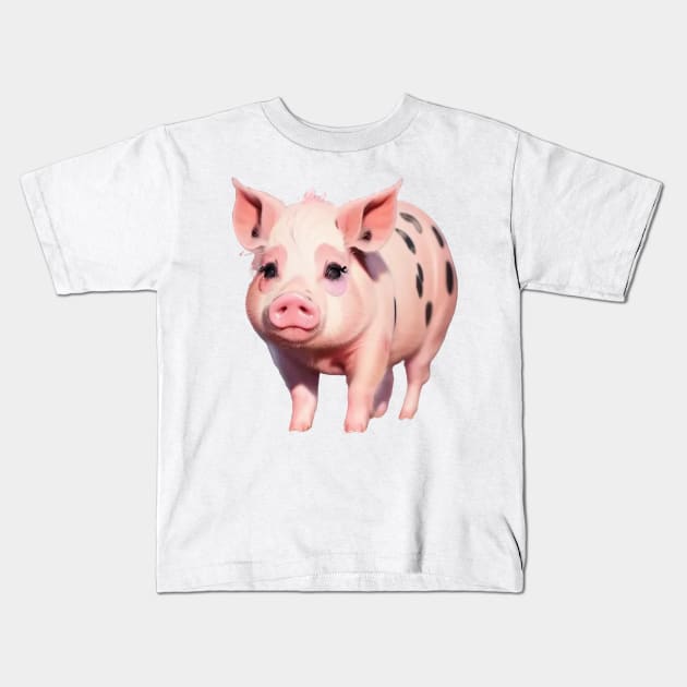 Just a Piggy Kids T-Shirt by Dmytro